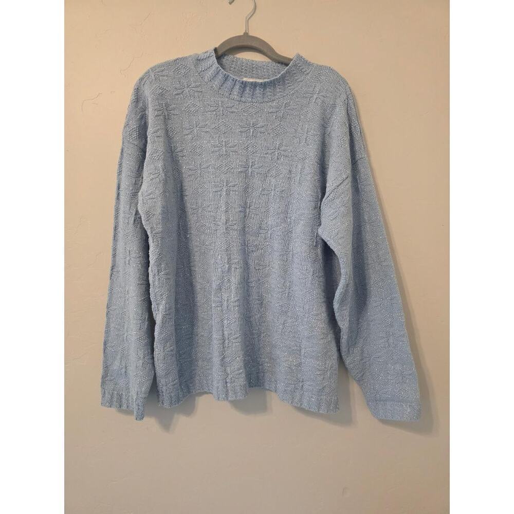🩵 Vintage Bobbie Brooks Blue Knit Sweater ✨